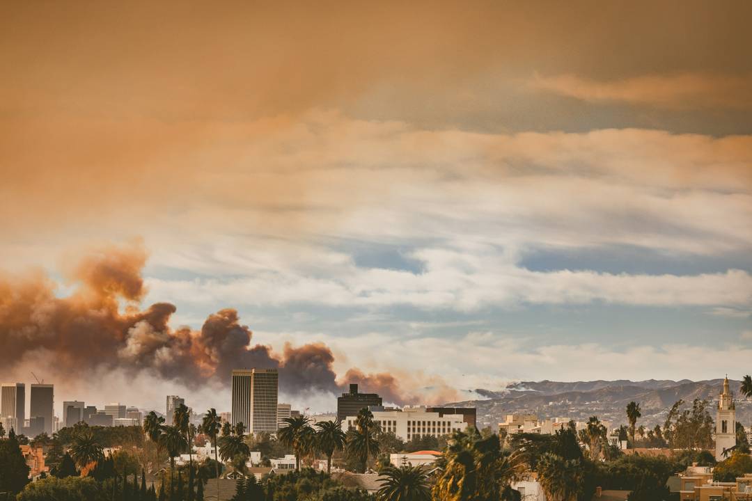 Wildfires tear through outskirts of LA.