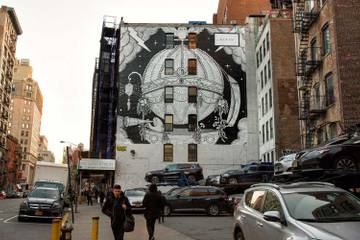 En image : Gucci réalise une grande fresque à New York