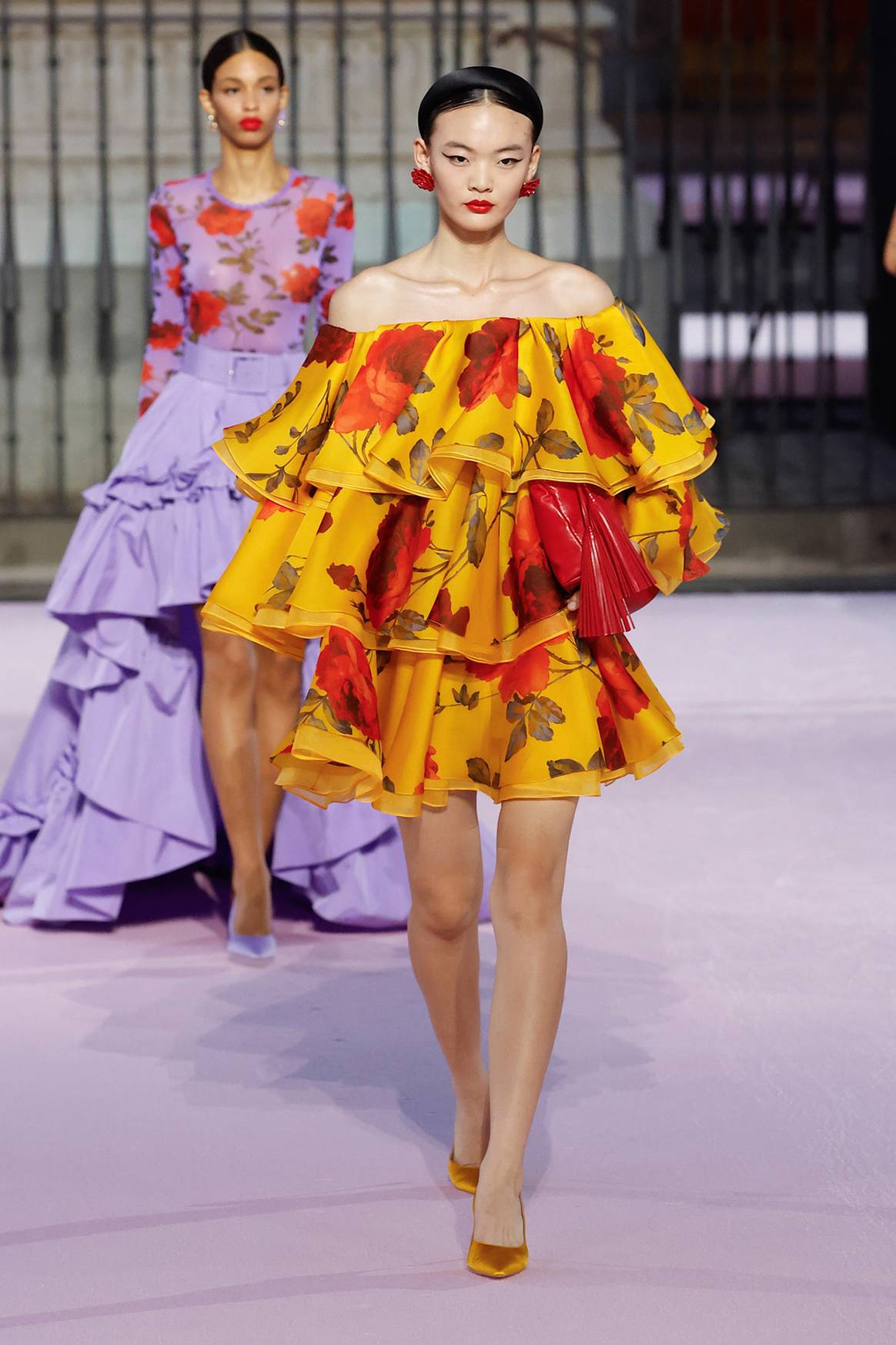 Carolina Herrera, presentación en la Plaza Mayor de Madrid de la colección Primavera/Verano 2026.