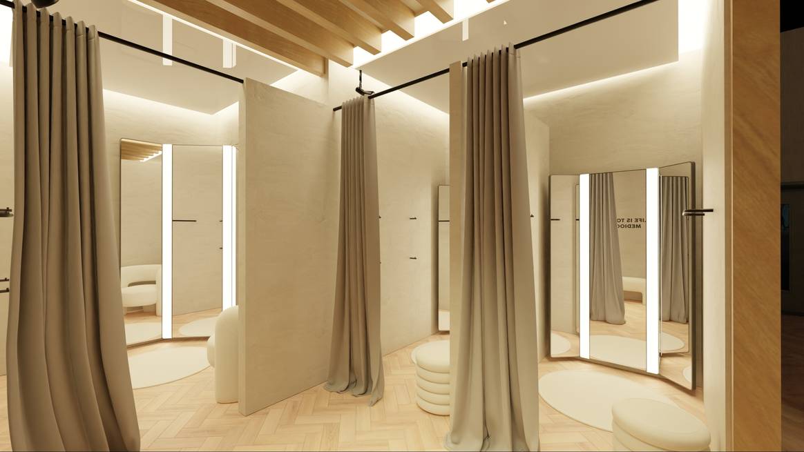 Rendering des Lounge-Stores in London