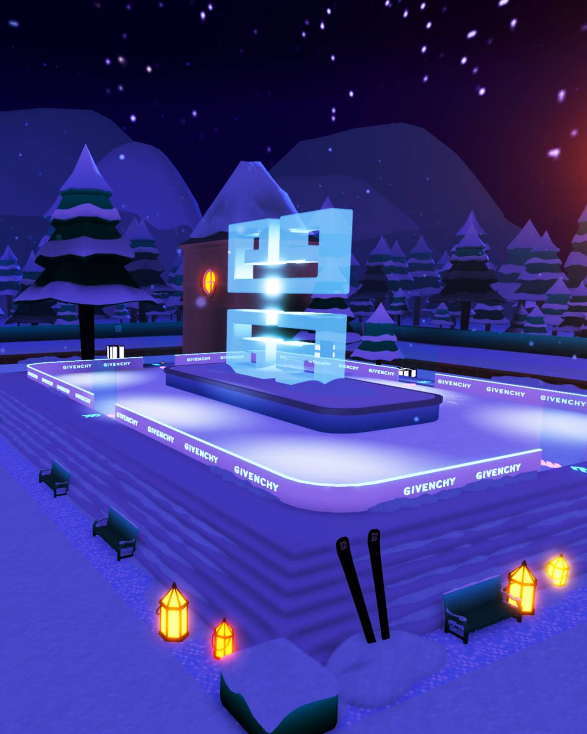 Givenchy transforms Roblox world into a 'Winter Wonderland'