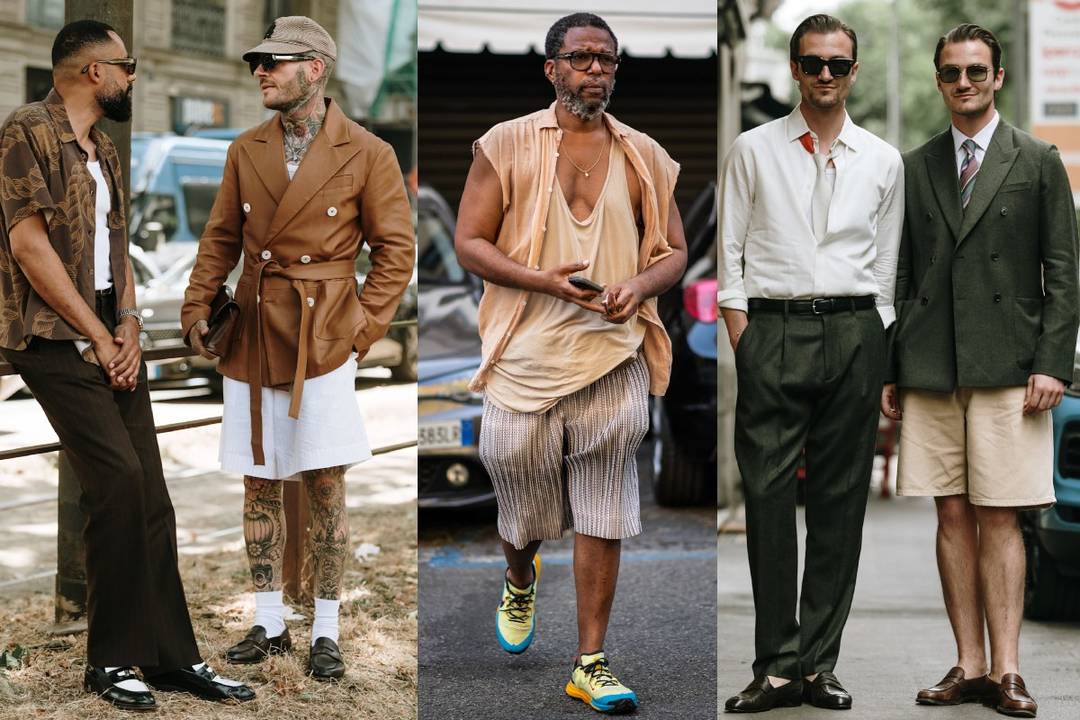 Shades of brown, beige and other autumnal colours dominate in Milan (SS26)