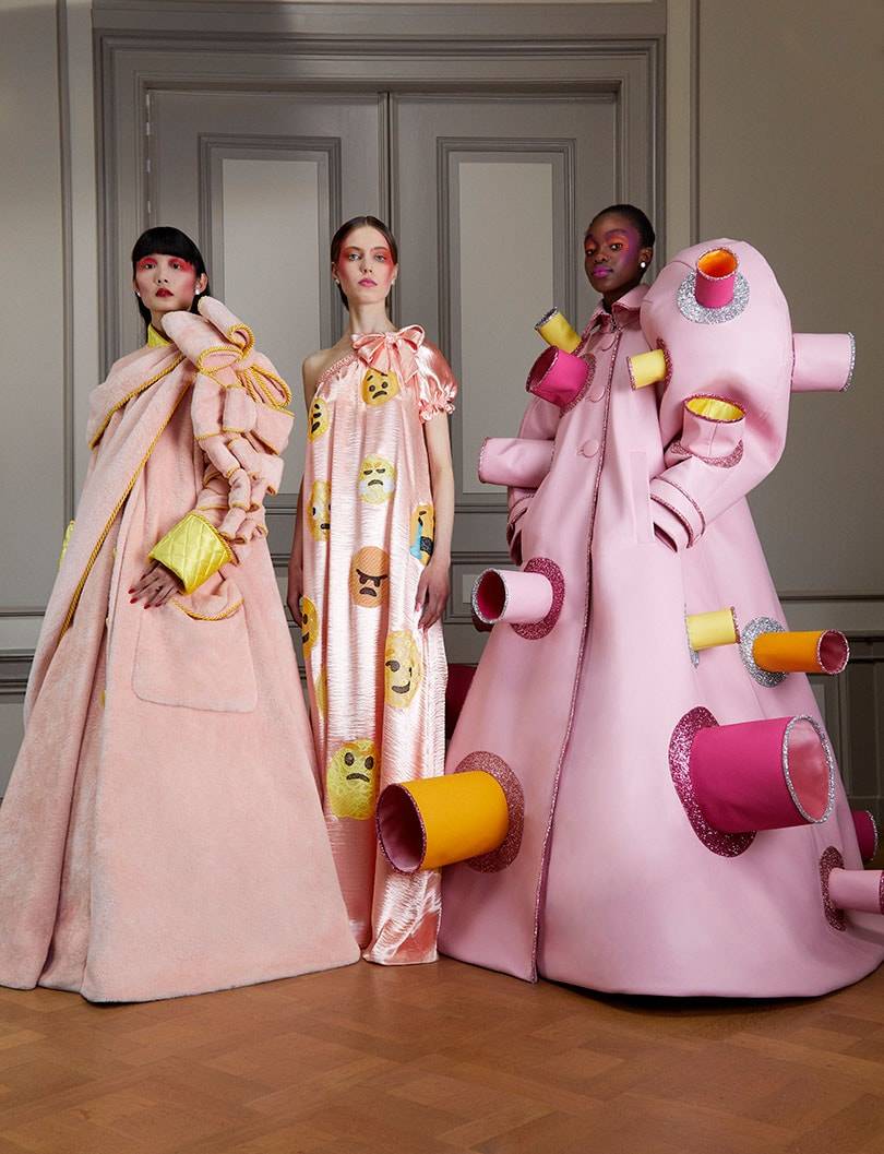 Viktor and Rolf embraces coronavirus for haute couture