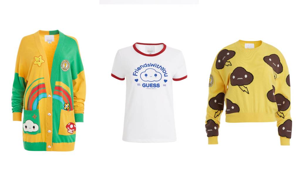 GUESS - 【美品】　★Guess x FriendsWithYou ★ ゲス　コラボ商品 Guess collaborates with FriendsWithYou on capsule collection