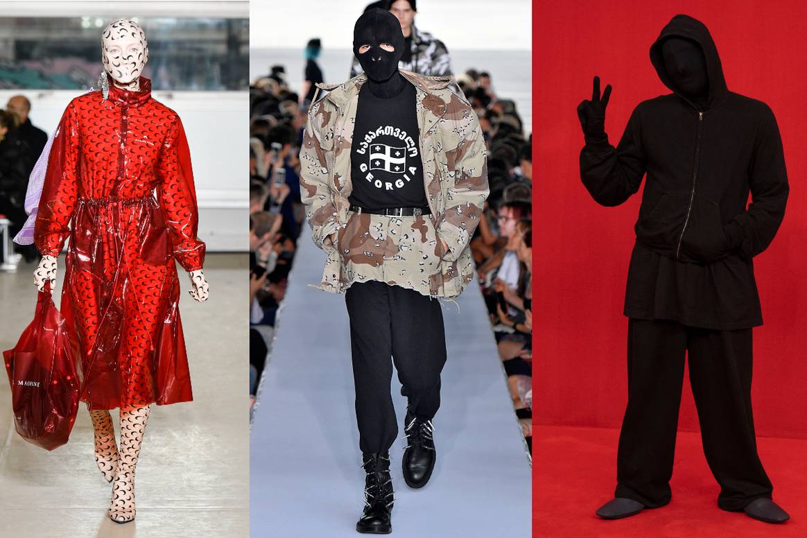 Marine Serre AW18, Vetements SS19 und Balenciaga SS22. Bild: Catwalkpictures