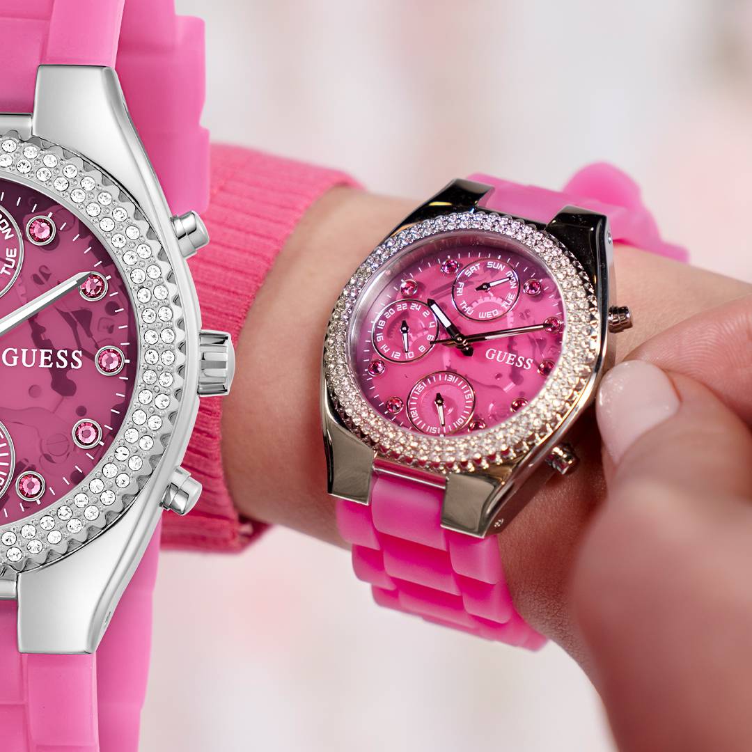 Credits: Guess Watches. Sparkling Pink