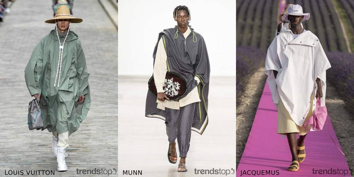 Images courtesy of Trendstop, left to right: Louis Vuitton, Munn,
Jacquemus, all Spring Summer 2020.