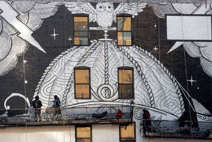 En image : Gucci réalise une grande fresque à New York