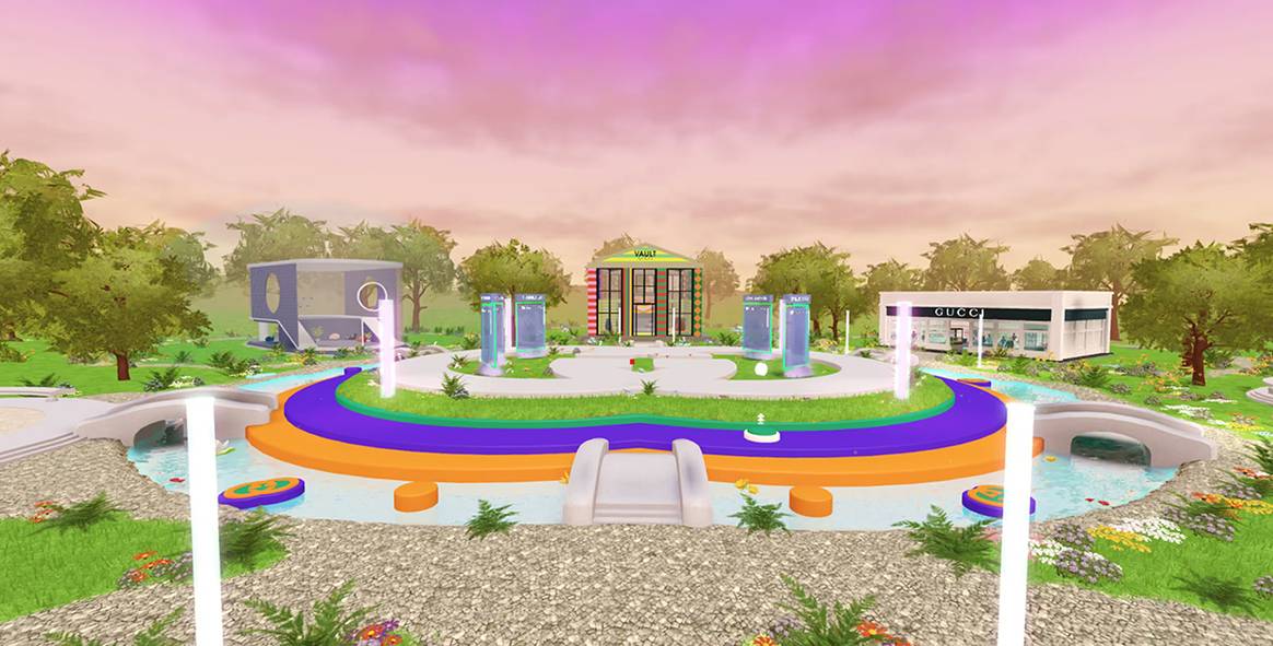 Photo Credits: Gucci Town, mundo virtual permanente de Gucci en el metaverso de Roblox.
