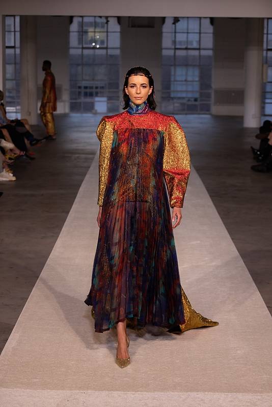 A look by Advanced Fashion Design at FIDM student Thierry Kepgang Nana. Image courtesy of the Fashion Institute of Design and Merchandising.