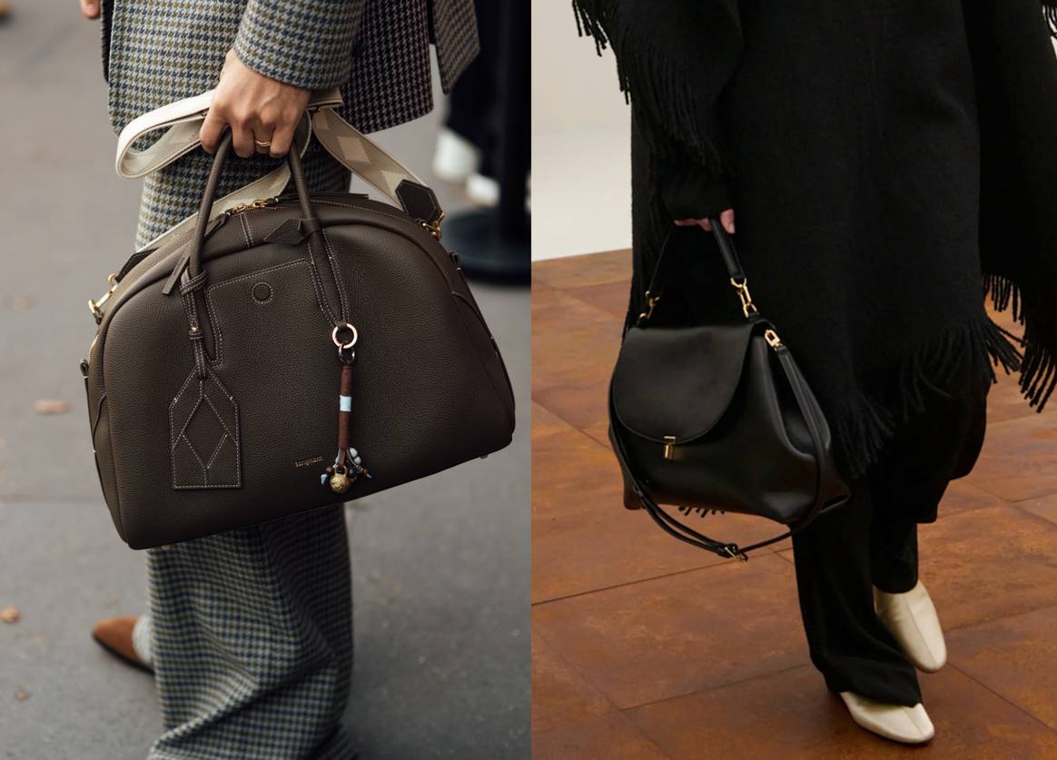 Les sacs Dôme (à droite : Totem SS26).