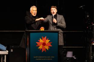 Marylebone Christmas lights switched on by Martin and Roman Kemp 