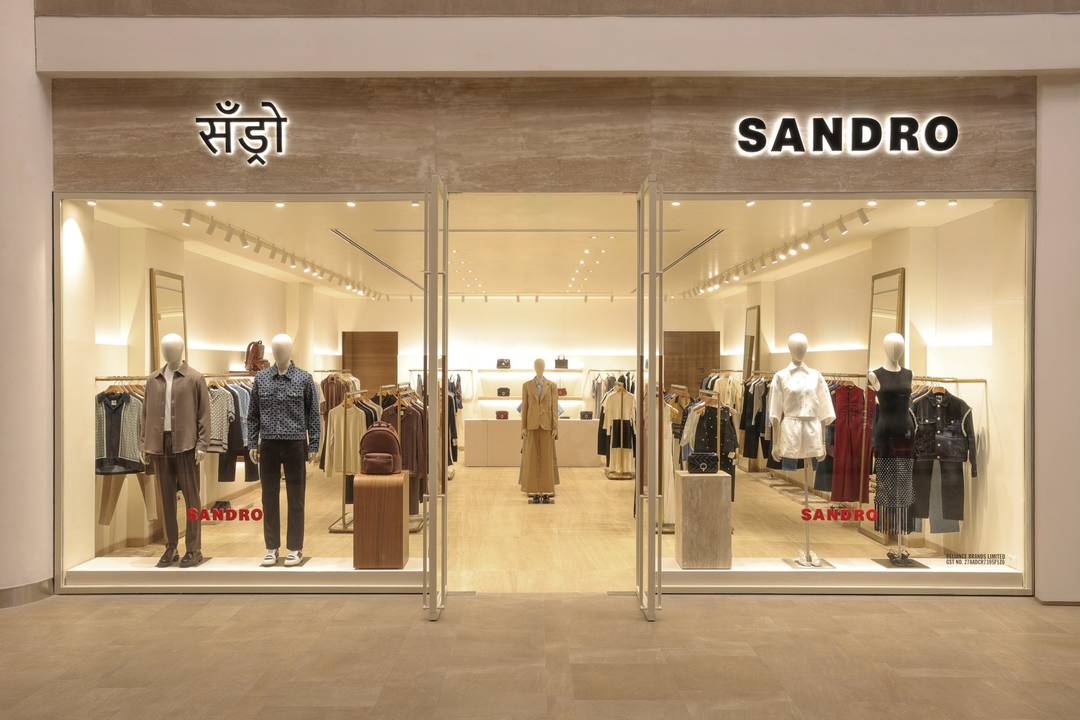 Sandro's first store in India.