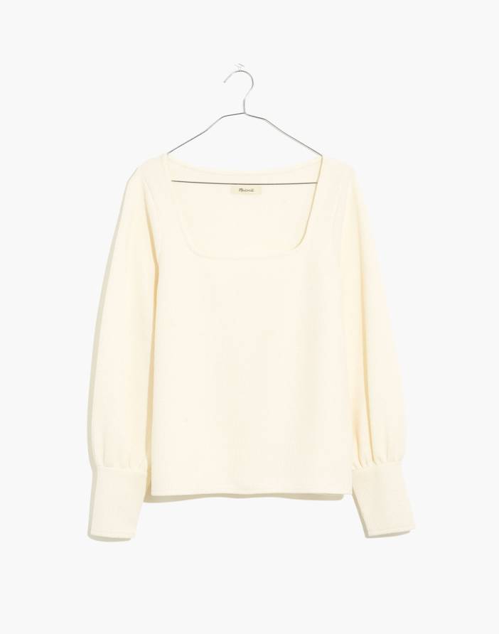 Ottoman Rib Square-Neck Top | Madewell