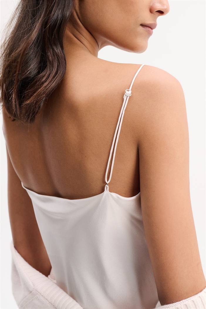 Loosely fitted stretch silk-satin midi-dress | dorothee schumacher