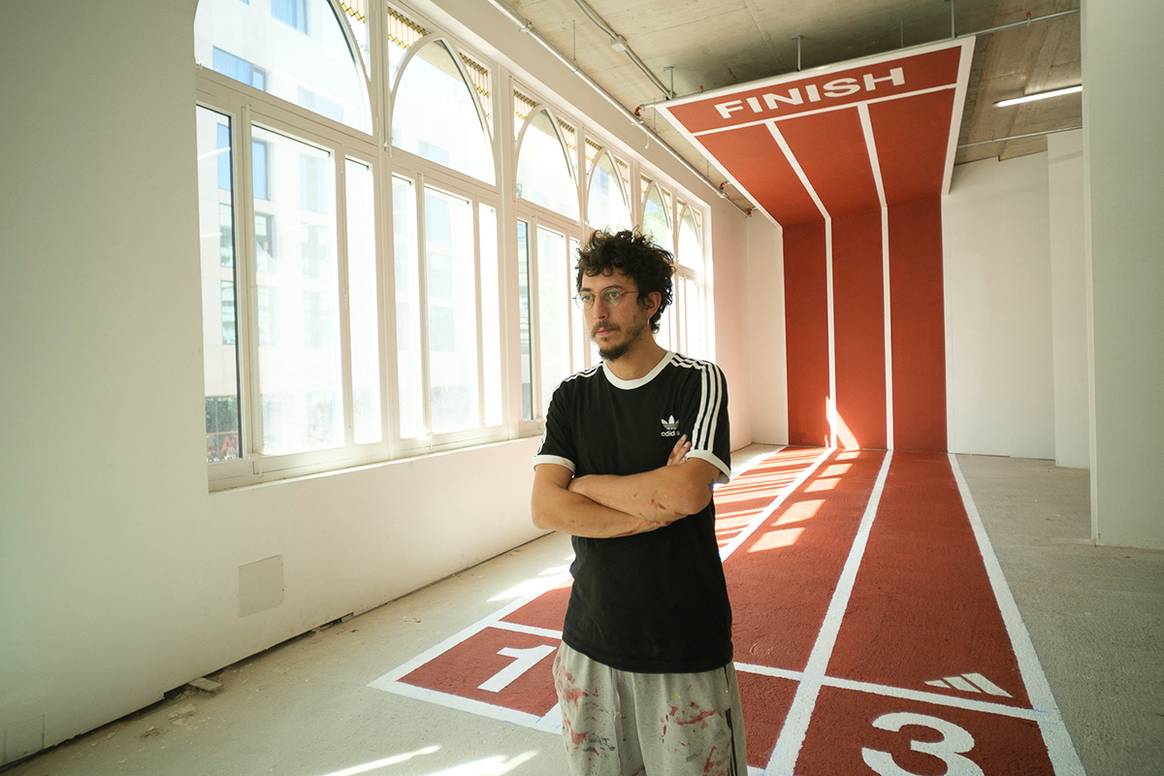Photo Credits: Mural “oculto” de Octavi Serra en la nueva flagship store de Adidas en Barcelona.