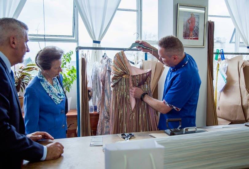 Clothing manufacturer Gosha hosts royal visit