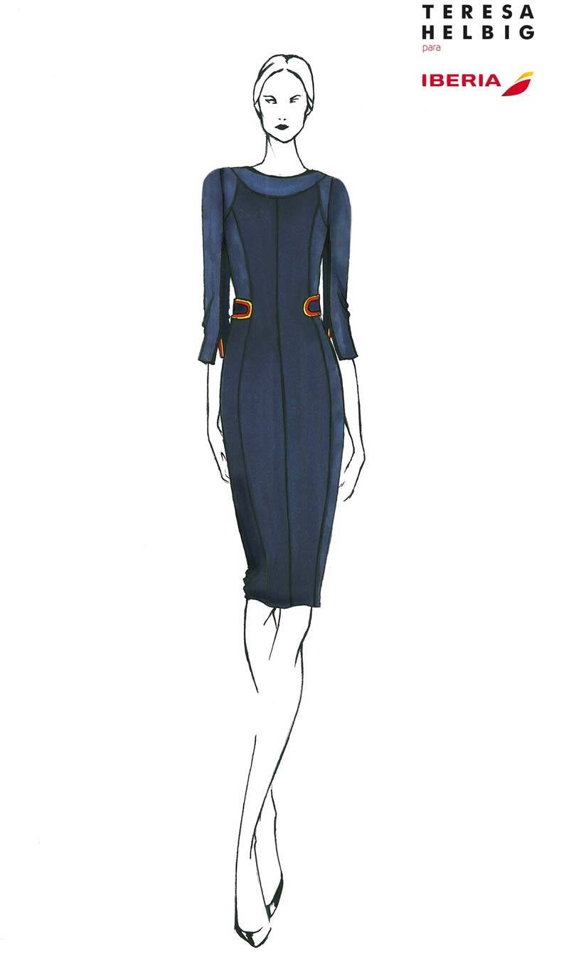 Teresa Helbig diseña los nuevos uniformes de Iberia