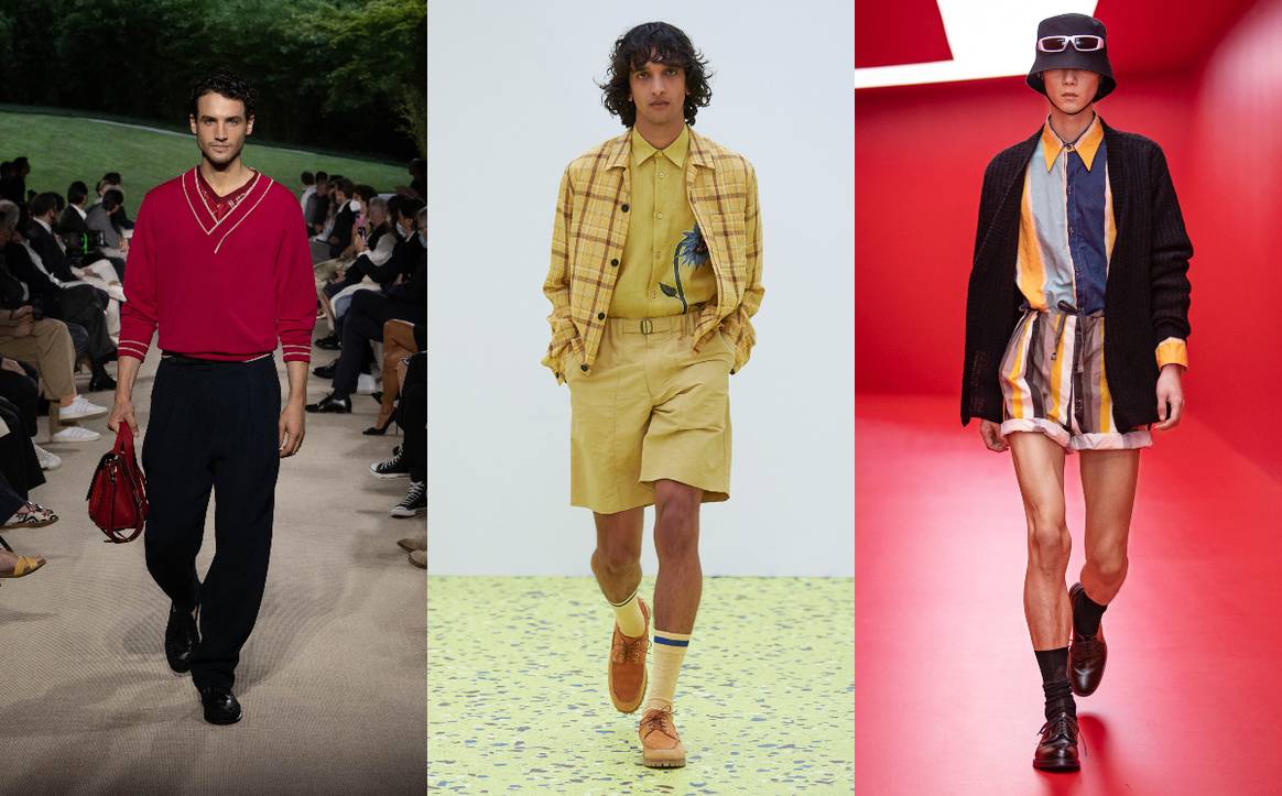 Giorgio Armani SS22; Paul Smith SS22; Prada SS22