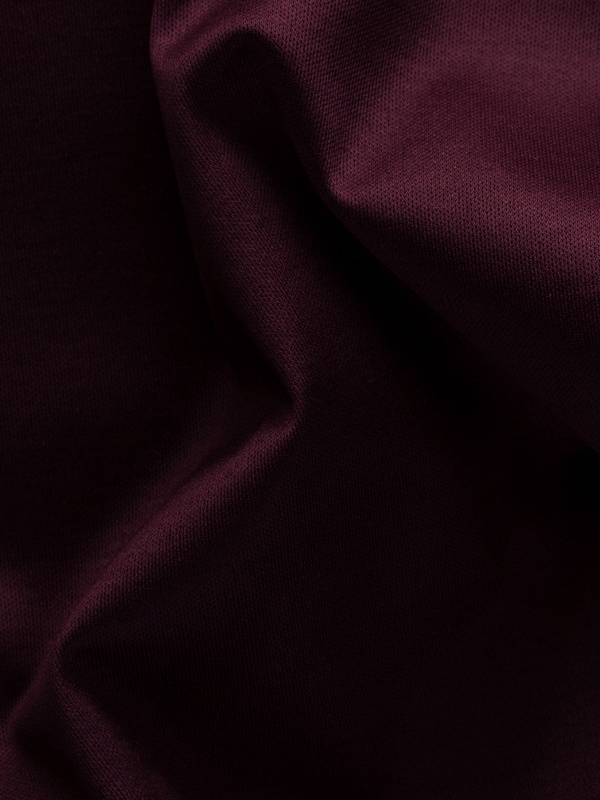 Burgundy Red Filo di Scozia Crewneck T-Shirt | Eton