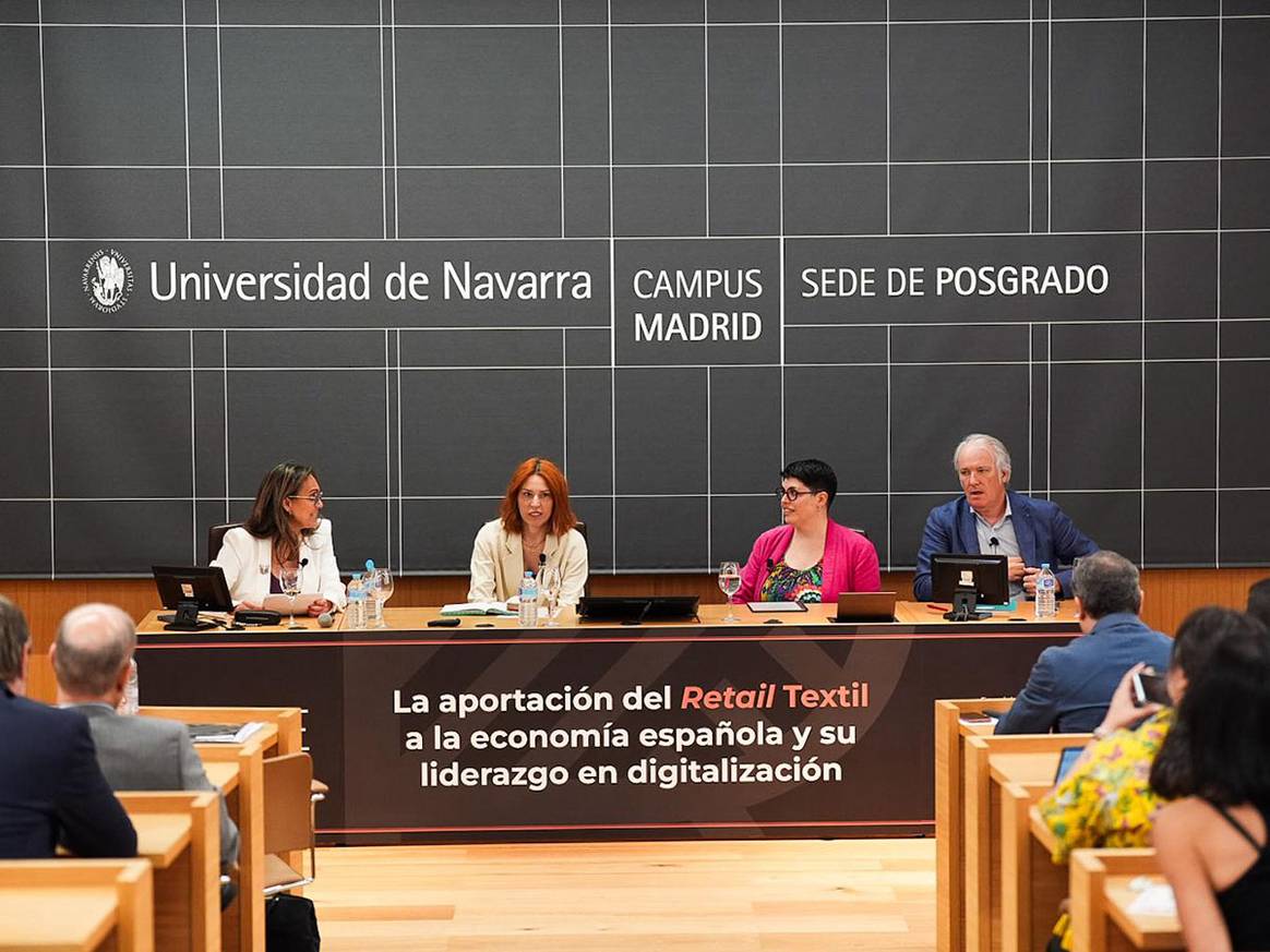 Presentación del informe “La aportación del retail textil a la economía española y su liderazgo en digitalización” el 17 de junio de 2025 en Madrid.