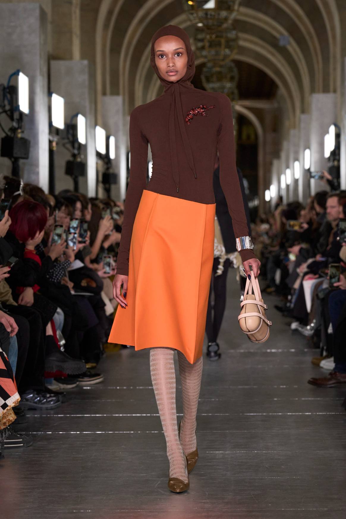 Tory Burch Fall/Winter 2024 runway show during NYFW