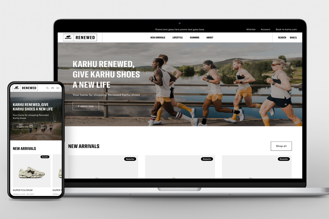 Karhu Renewed website