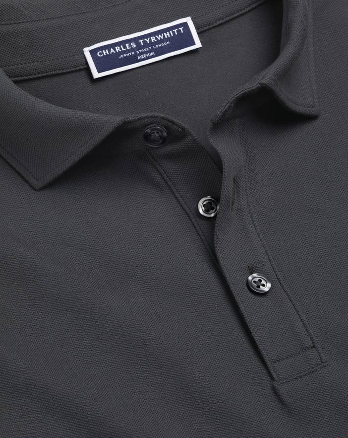 Men's Charles Tyrwhitt Long Sleeve Pique Polo Shirt | Charles Tyrwhitt