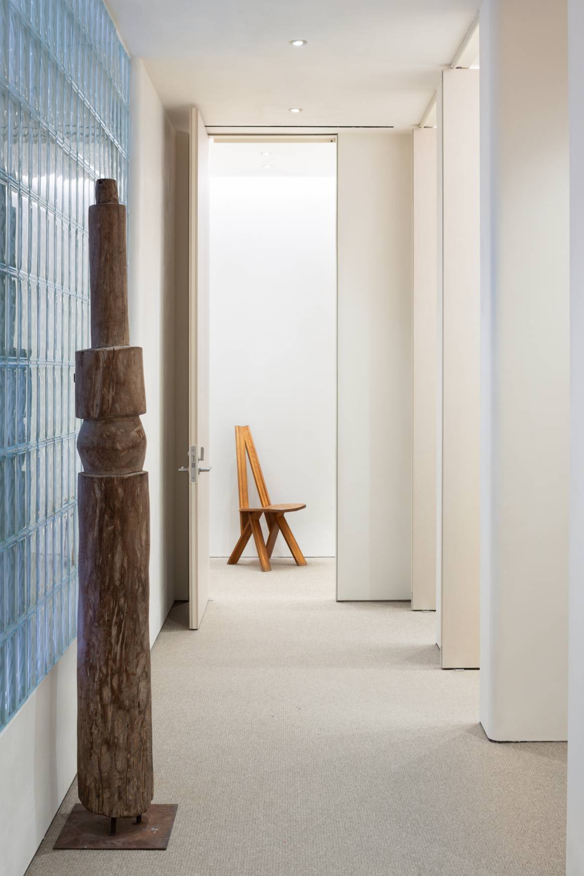 Changing rooms of Calvin Klein's SoHo flagship store