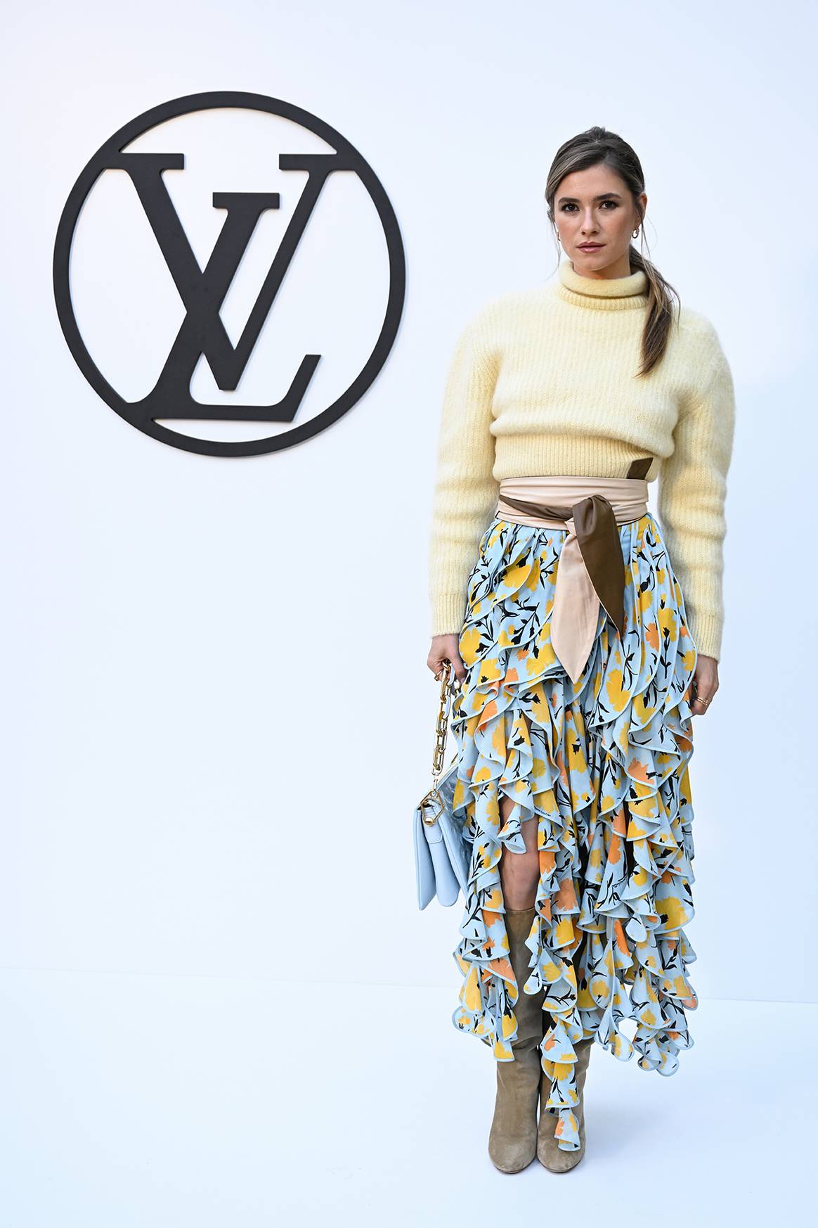 Zita d’Hauteville, a su llegada al desfile de Louis Vuitton en Barcelona.