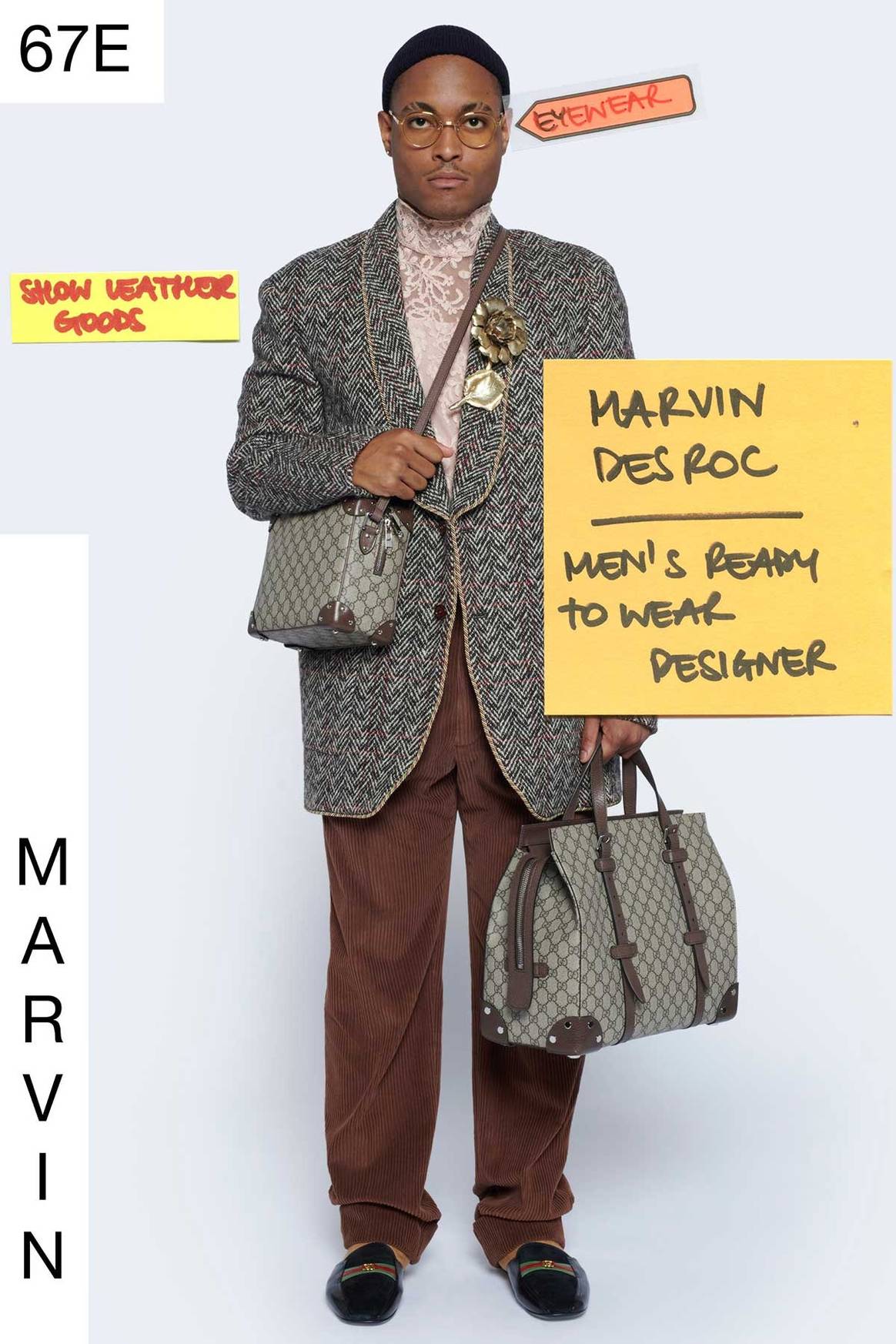 Kijken: Gucci-ontwerpers staan model in presentatie resortcollectie ‘Epilogue’