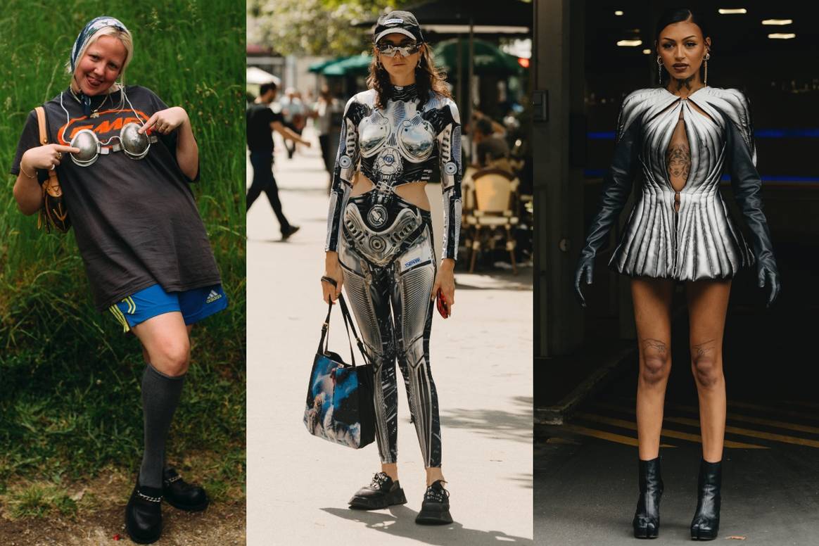 Futuristische Looks und Accessoires in London, Paris und Mailand