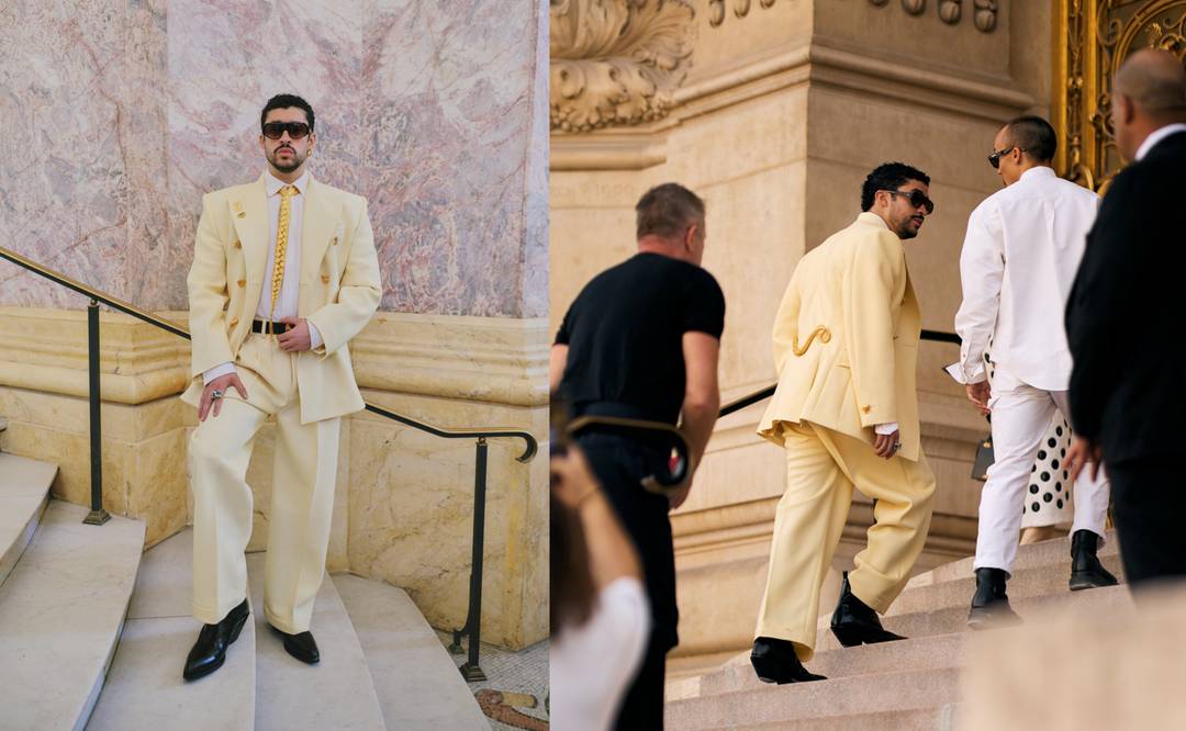 Bad Bunny au défilé Schiaparelli Haute Couture AH26.