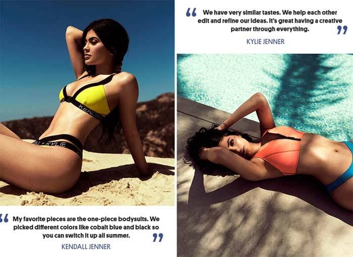 In Picture: Kendall + Kylie Swimwear x Topshop collection