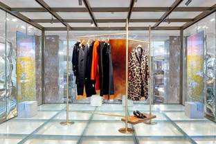 En image : le pop-up store Bottega Veneta aux Galeries Lafayette Champs-Élysées