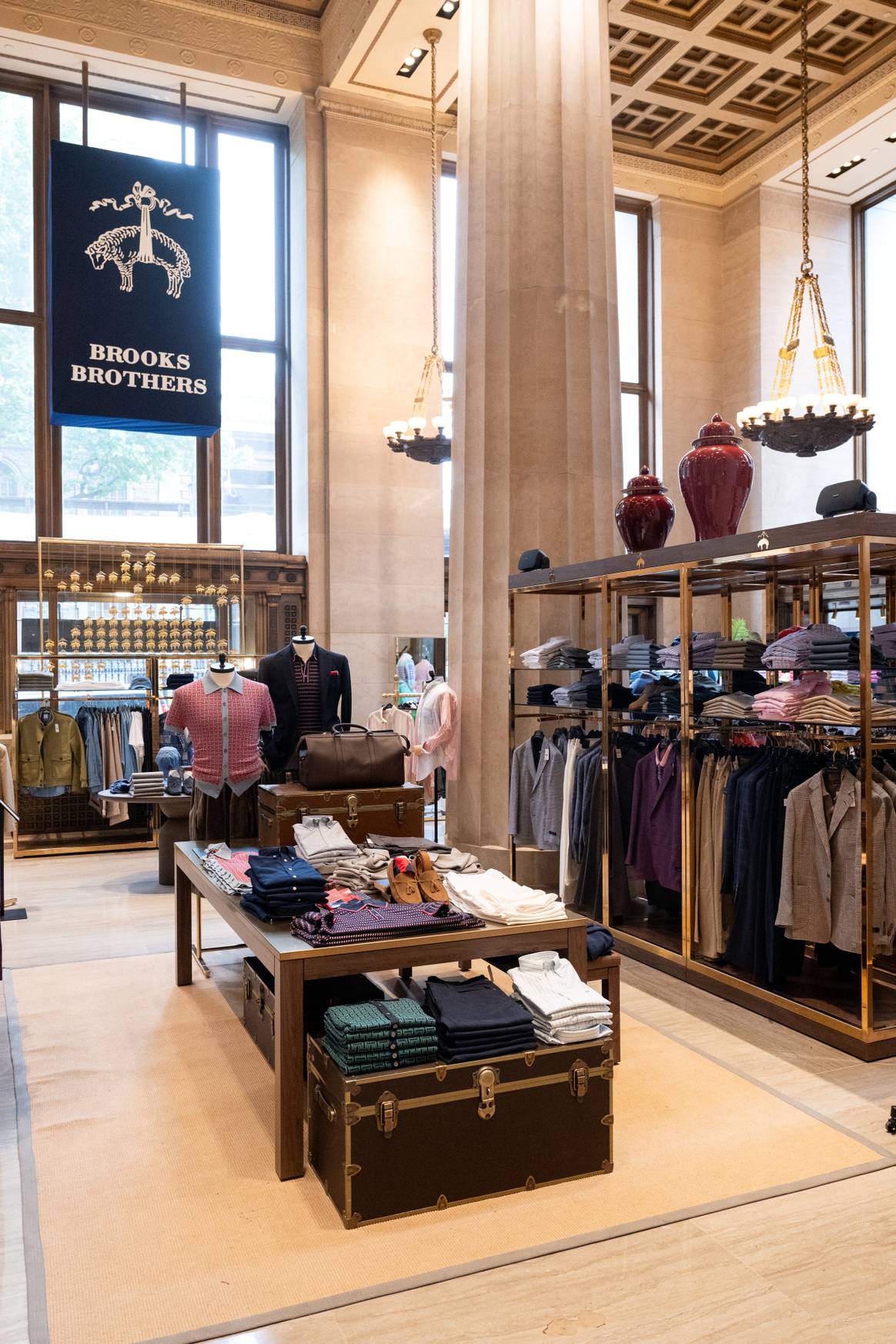 Interior of Brooks Brothers new flagship store in NYC