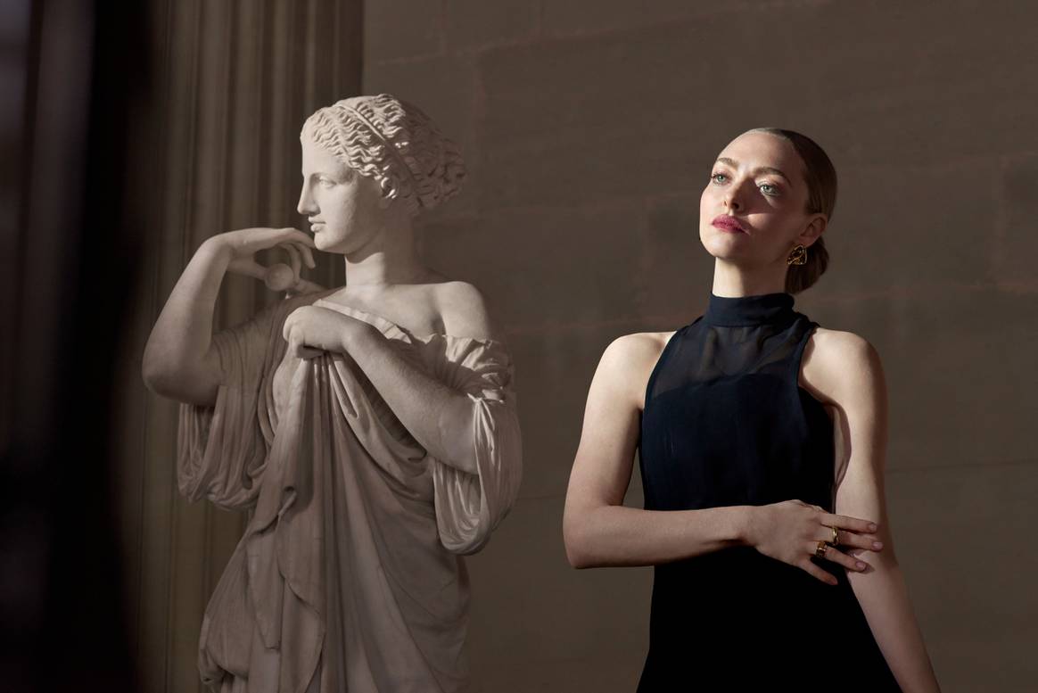 Amanda Seyfried for Lancôme x Louvre collection