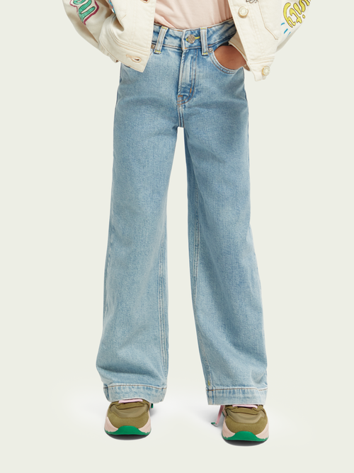 The Wave high-rise superwijde jeans | Scotch & Soda