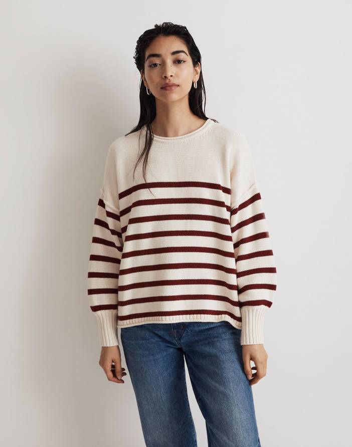 Conway Pullover Sweater in Nautical Stripe | Madewell