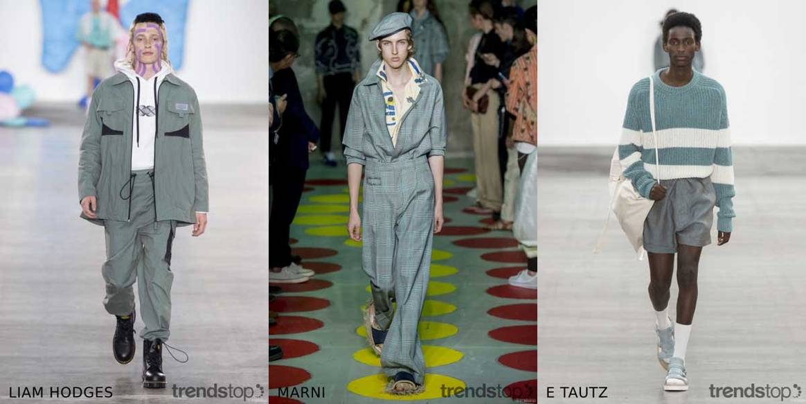 Imágenes cortesía de Trendstop, de izquierda a derecha: Liam
Hodges, Marni, E Tautz todas de la temporada Primavera Verano 2020.
