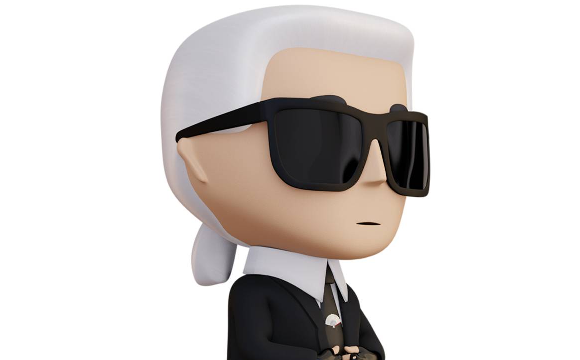 Bild: eine der früheren NFT-Figuren / Karl Lagerfeld