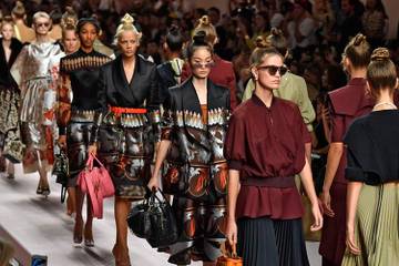 Tool belts and cycling shorts trending at Milan Fashion Week