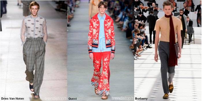 Catwalk-Schlüsseltrends der Frühling/Sommer 2016 Männermode