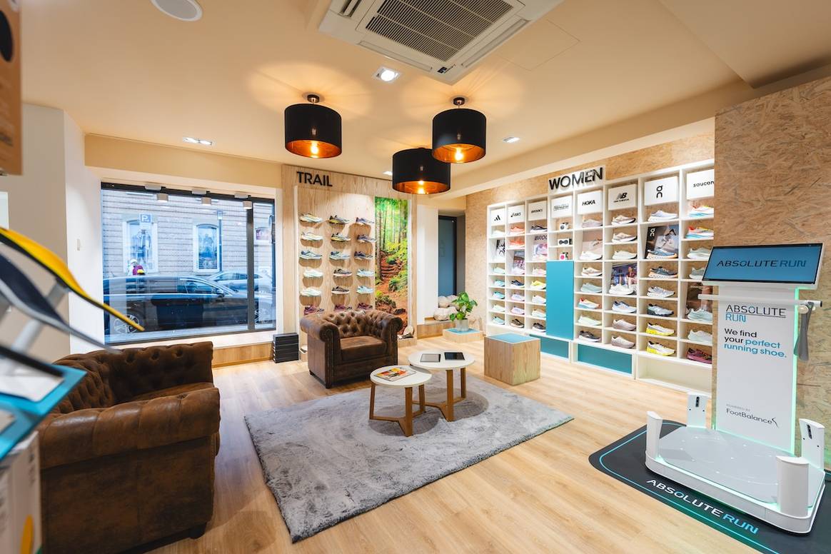 Blick in den neuen Store von Absolute Run in Ludwigsburg