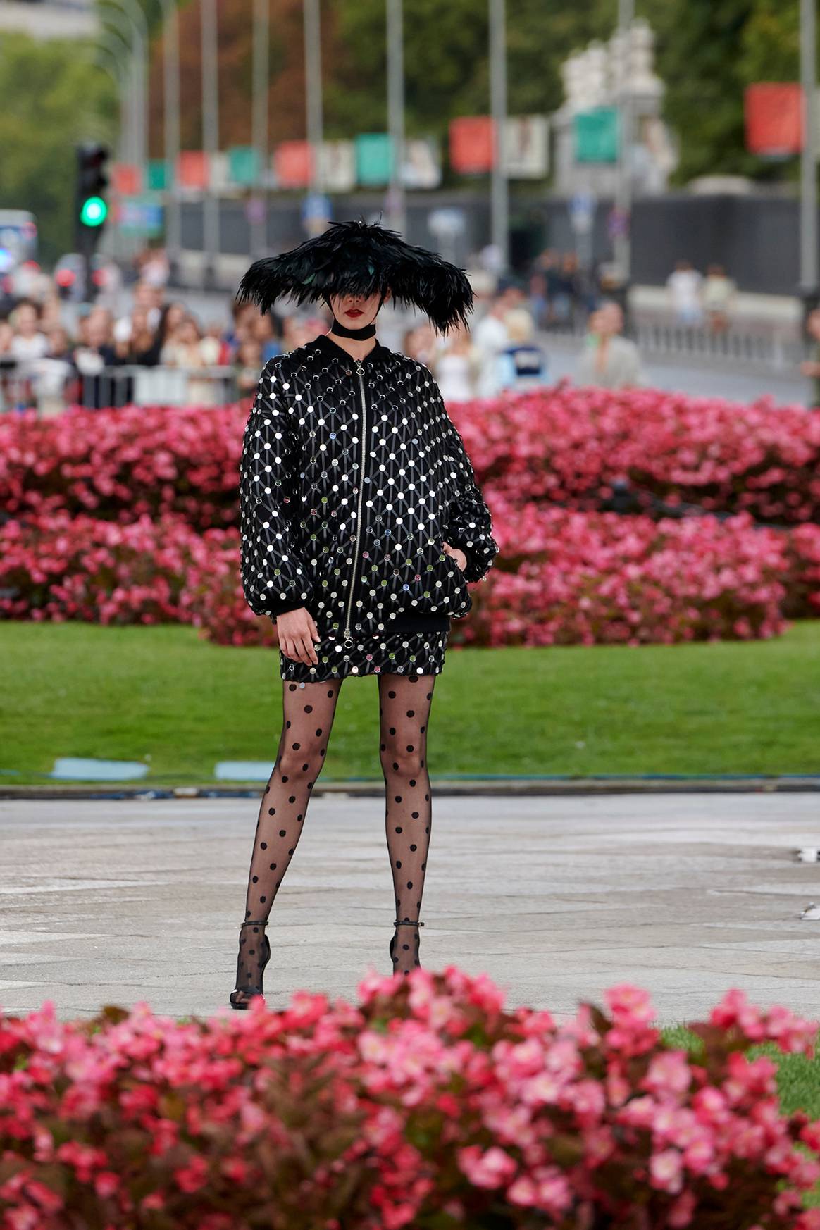 Desfile inaugural en la Puerta de Alcalá de Madrid es Moda, el sábado 7 de septiembre de 2024 en Madrid (España).