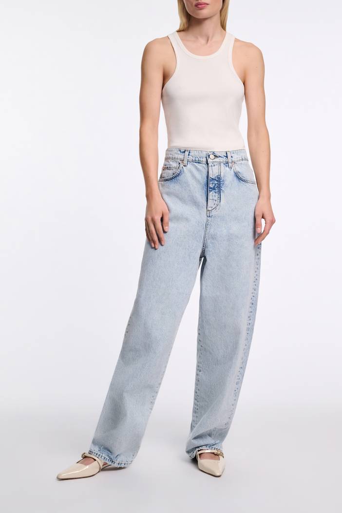 Peg waist tapered baggy jeans | dorothee schumacher