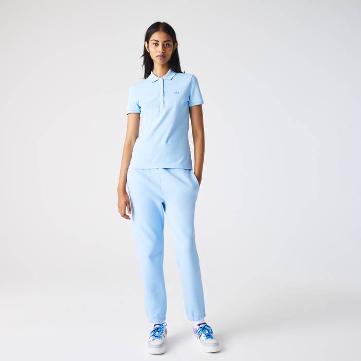 Slim Fit Damen Lacoste Poloshirt aus Stretch-Baumwoll-Piqué | Lacoste
