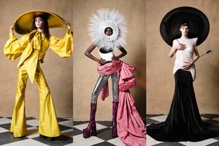 In Pictures: Harris Reed reveals fluid renaissance collection at LFW