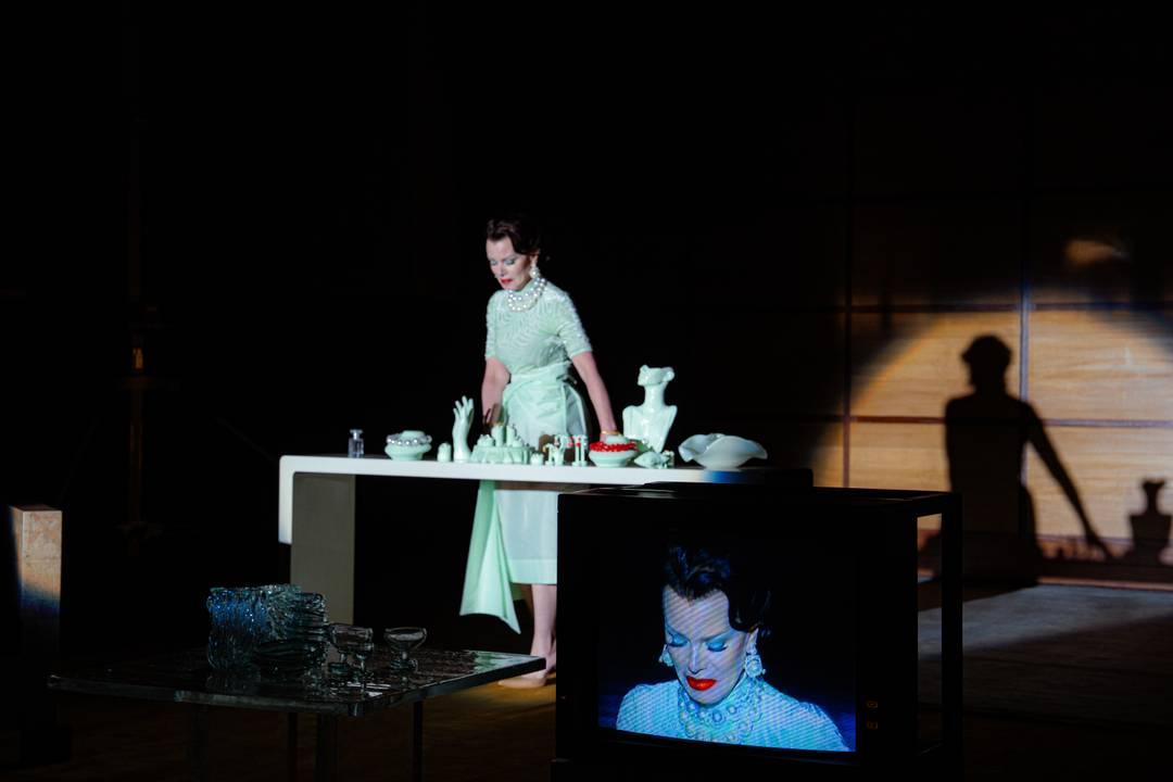 Debi Mazar performs in Completedworks' AW25 show.