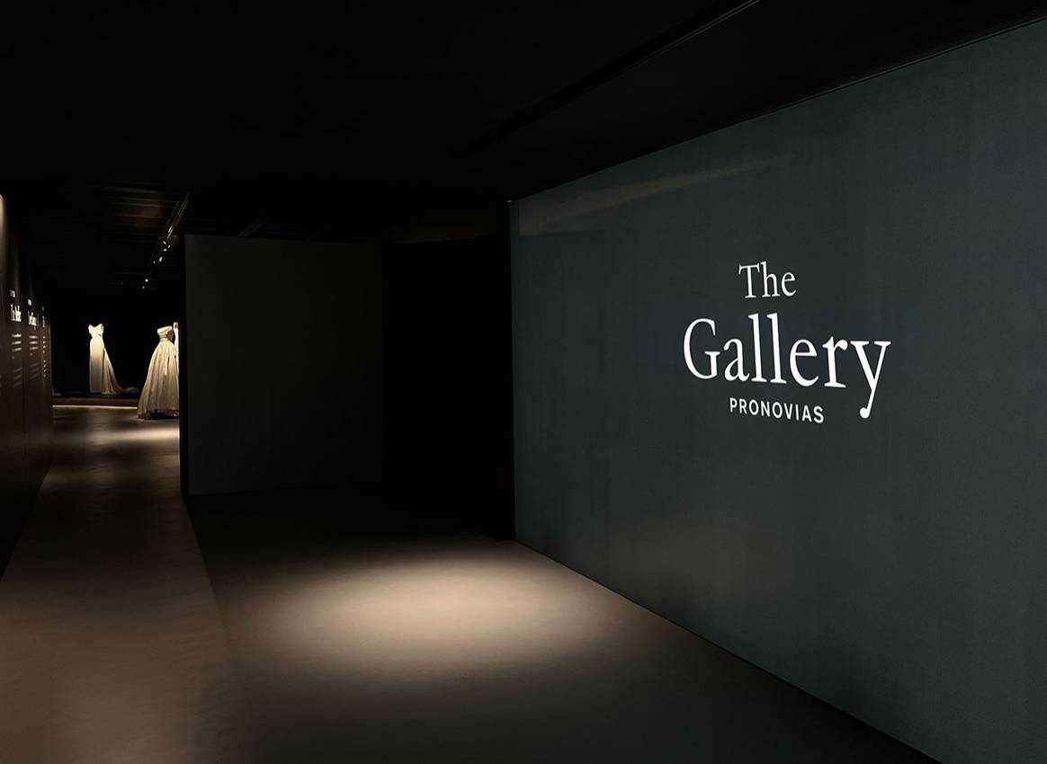 Interior del nuevo espacio “The Gallery” de Grupo Pronovias en su sede central de El Prat de Llobregat, Barcelona (España).